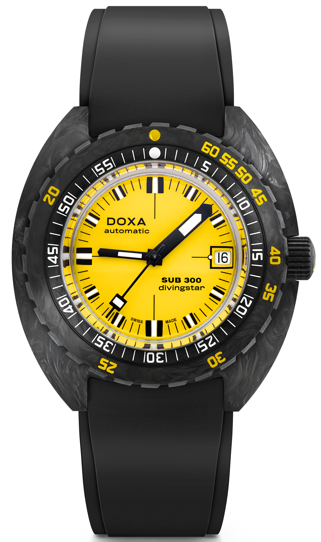 Doxa SUB 300 Carbon COSC Divingstar Rubber Watch W