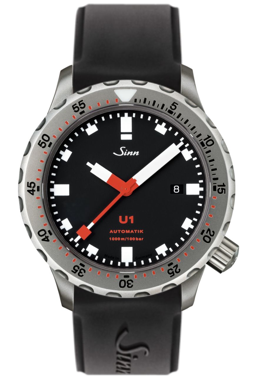Sinn U1 Rubber 1010.010 Rubber Strap W Hamond Fine Jewellery
