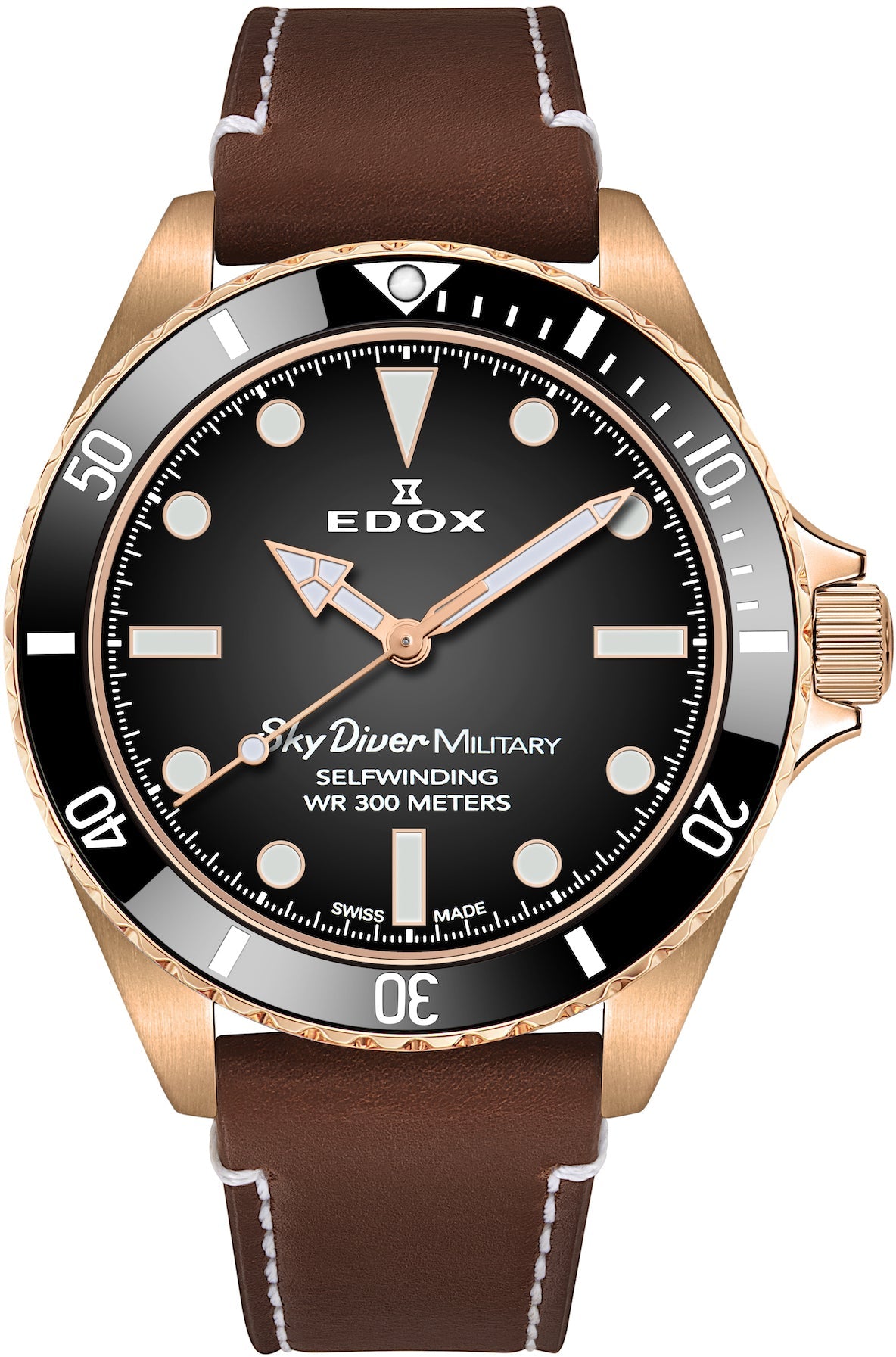 Edox Watch Skydiver Military Limited Edition 80115 BRZN NDR Edox Watch Skydiver Military Limited Edition 80115 BRZN NDR