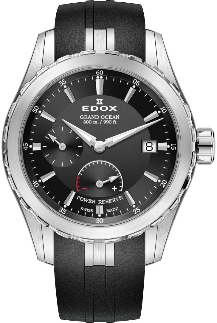 Edox Grand Ocean Power Reserve Small Second Watch 94500 3CA NIN