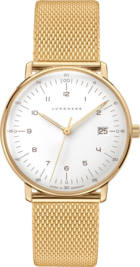 Gold Junghans Damen Armbanduhr Armbanduhren Junghans Max Bill