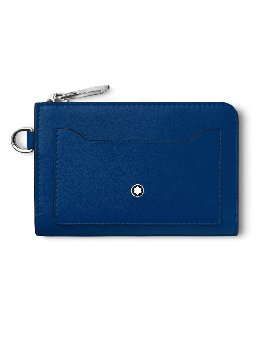 Montblanc Meisterstuck Key Pouch 4cc Blue D 129631 | W Hamond Fine