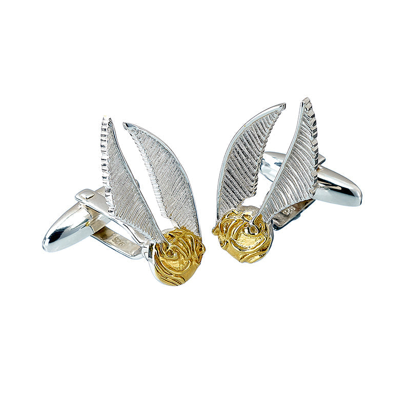 Official Harry Potter Sterling Silver Golden Snitch Cufflinks