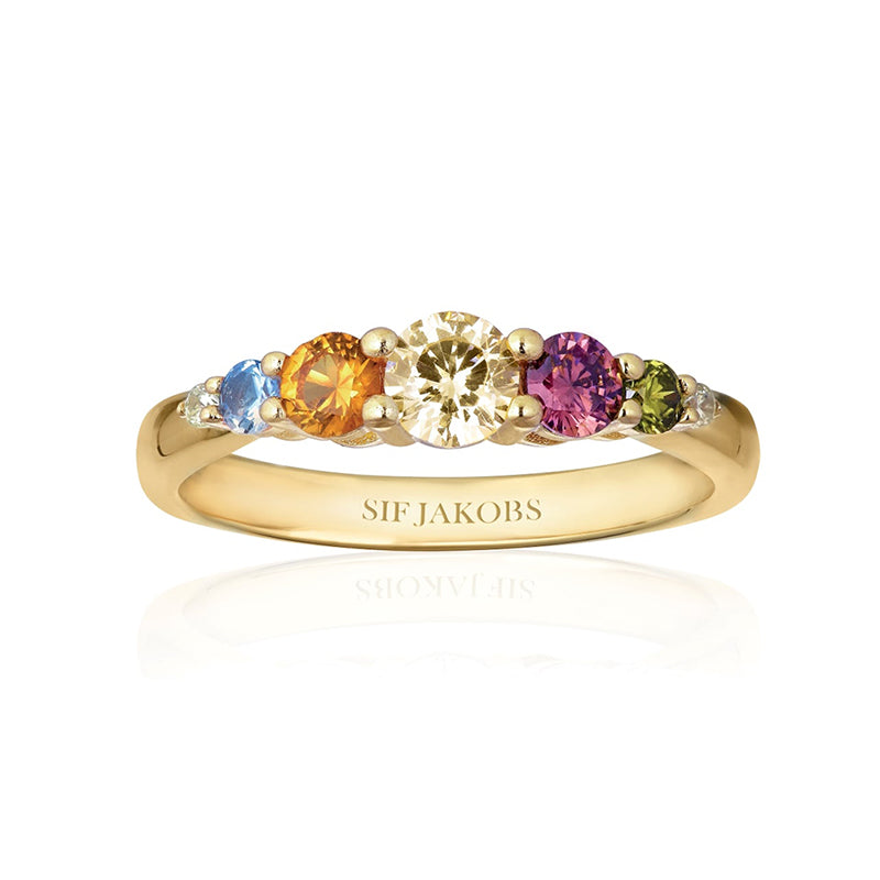 Sif Jakobs Belluno 18ct Gold Plated Sterling Silver Multicolour