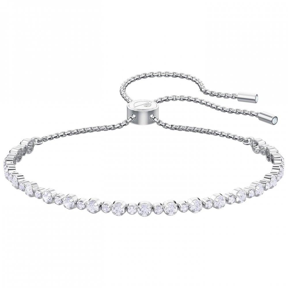 Swarovski Matrix Tennis Rhodium Plated Crystal Bracelet 5465384