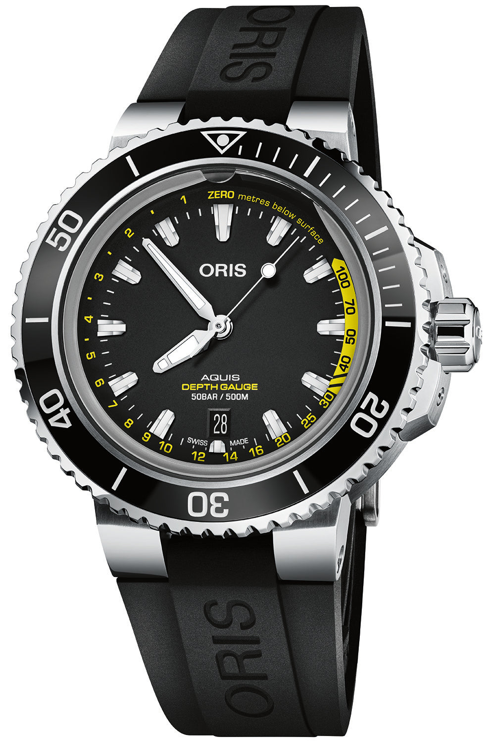 Oris Watch Oris Aquis Depth Gauge Rubber 01 733 7755 4154 Set RS