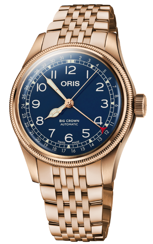 Oris Watch Big Crown Pointer Date Bronze Blue