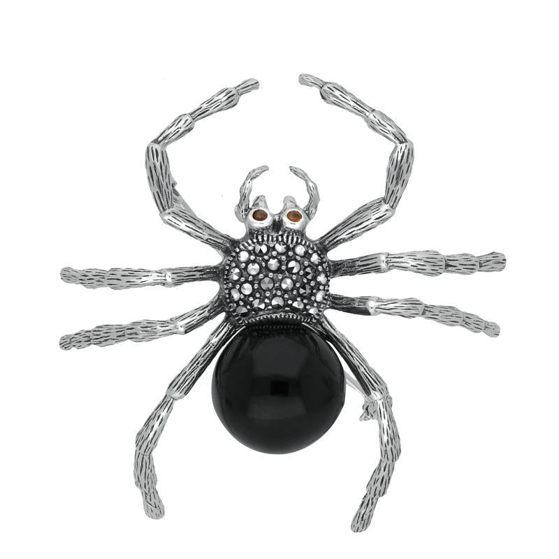 Antique Opal Diamond Ruby Pearl Gold Platinum Spider Brooch at