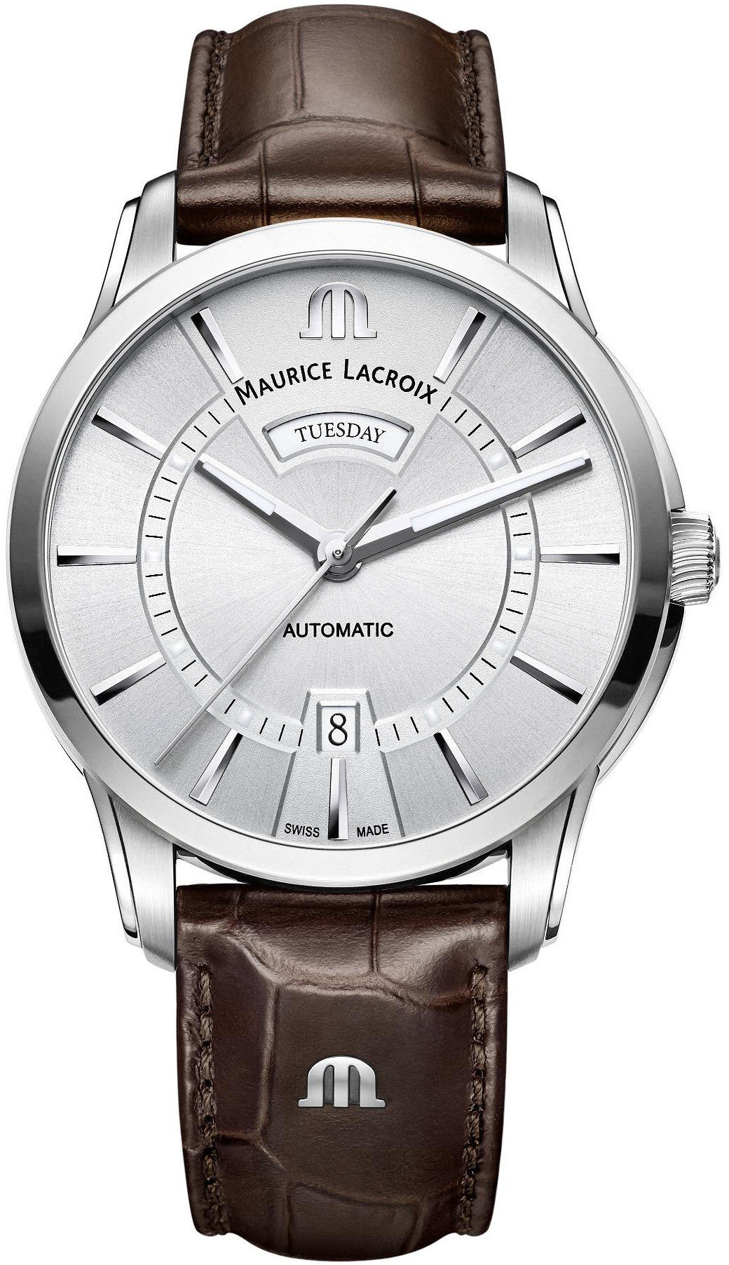 Maurice Lacroix Watch Pontos Day Date Mens PT6358-SS001-130-1 | W Hamond  Luxury Watches | Schweizer Uhren