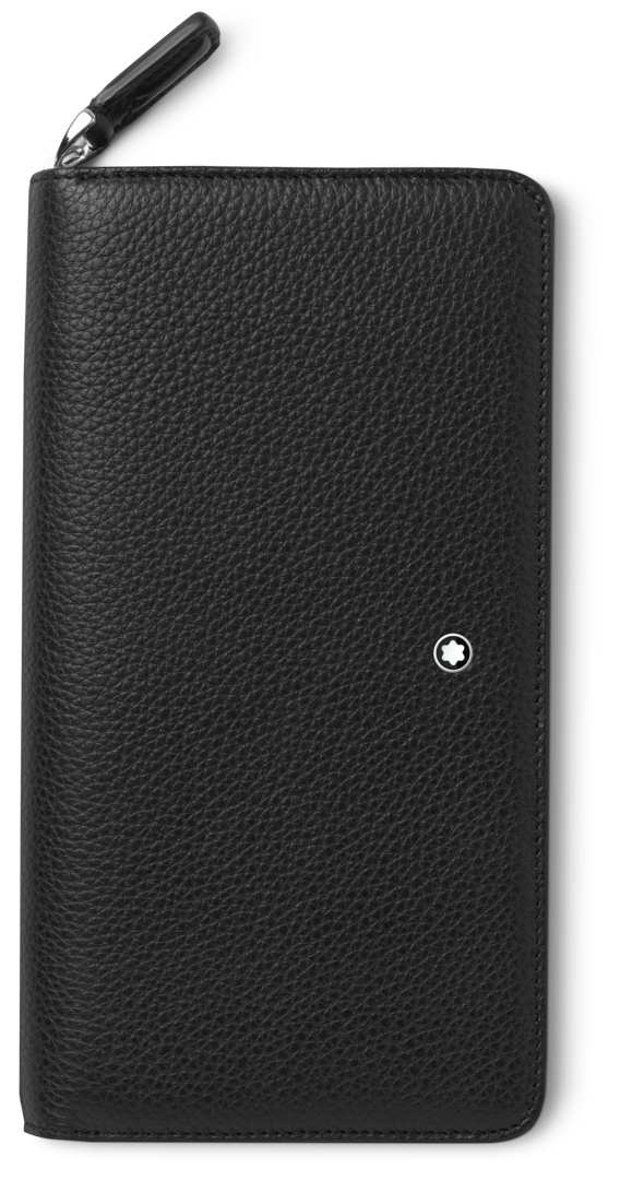 Montblanc Wallet Meisterstuck Soft Grain Zip Around 12cc Black D