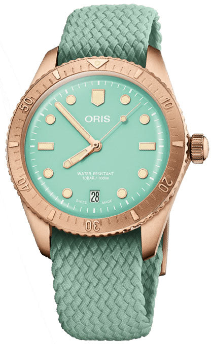 Oris Watch Divers Sixty Five Cotton Candy Bronze Wild Green 01 733