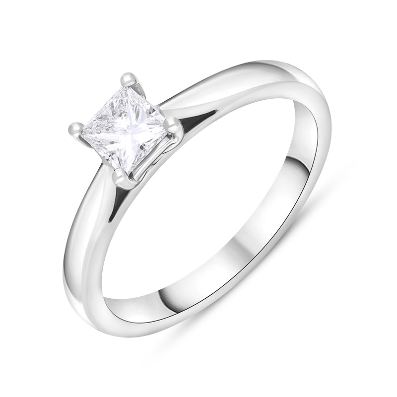 Classic Princess Cut Diamond Engagement Ring #106268 - Seattle Bellevue