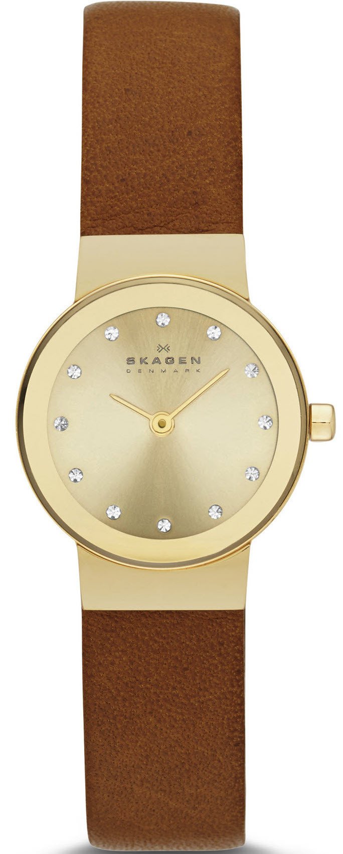 Women's 22mm Gold Tone Skagen deals Denmark SKW2175 Watch