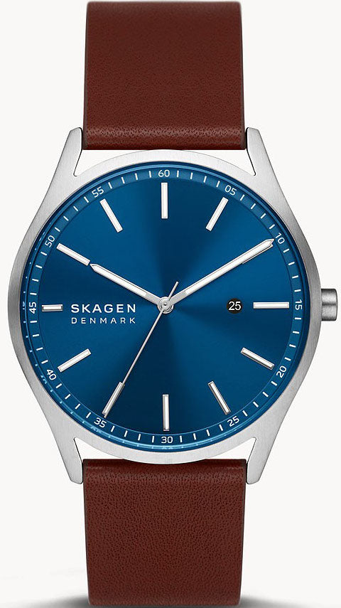Espresso Hamond SKW6846 Luxury Skagen W Leather Watches Holst Watch | Mens