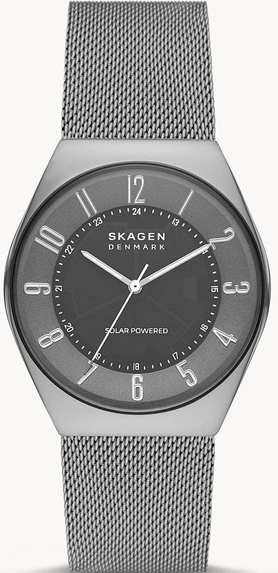 Skagen Watch Grenen Solar SKW6836 Mens W Watches | Luxury Charcoal Hamond Steel