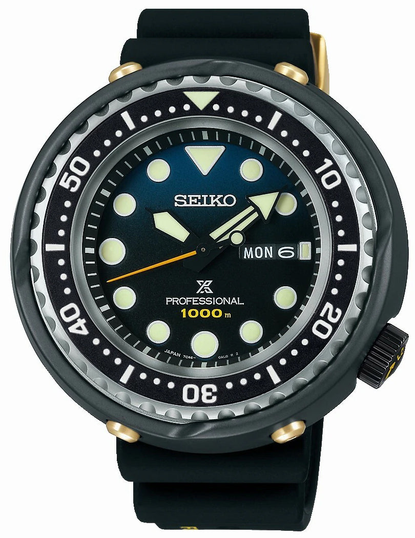 Seiko Watch Prospex 1986 Golden Darth Tuna Professional Divers Recreation  Limited Edition D S23635J1 | W Hamond Luxury Watches, image size:810x1051