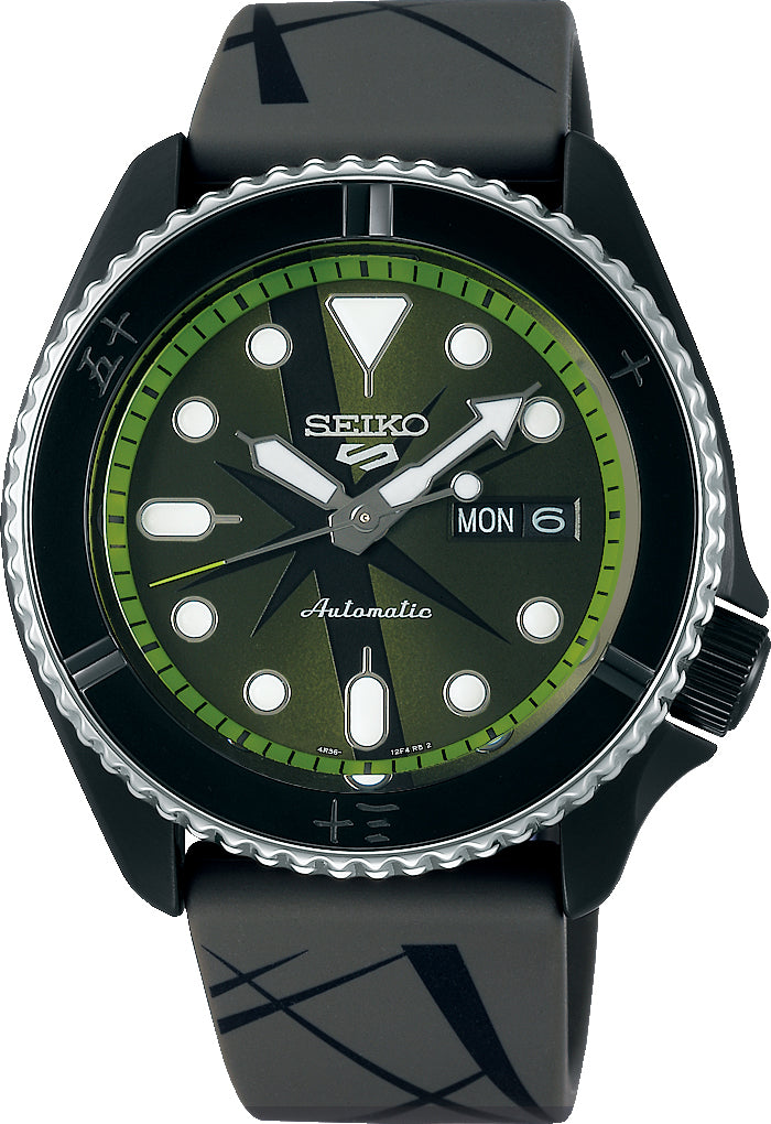 ザクロ Seiko Watch 5 Sports One Piece Roronoa Zoro Limited Edition D