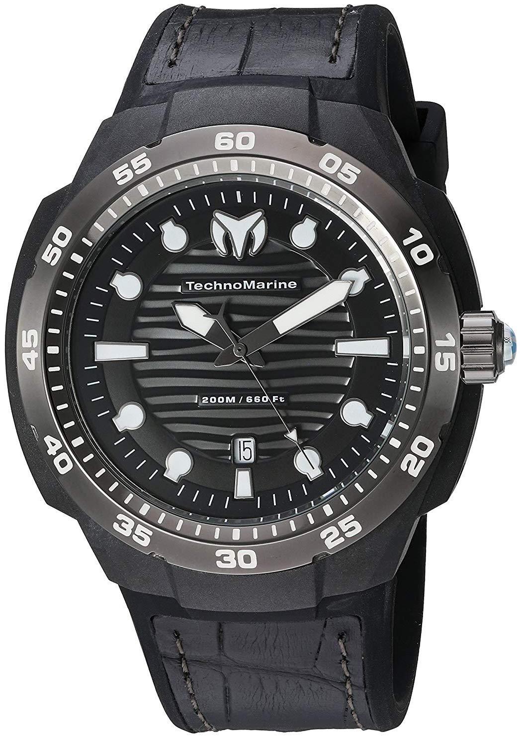 Technomarine men's sale black reef watch