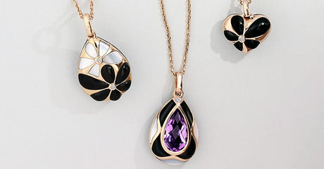 The W Hamond Whitby Jet Blossom Jewellery Collection