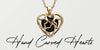 Hand Carved Hearts - Jewellery Selection
