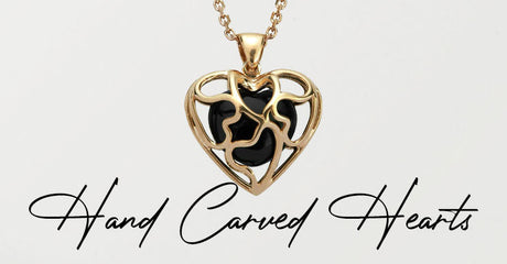 Hand Carved Hearts - Jewellery Selection