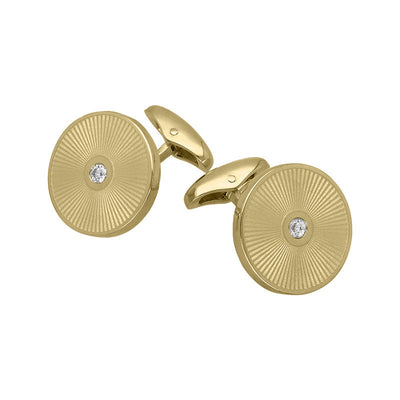 Featured 18ct Gold Diamond Cufflinks image