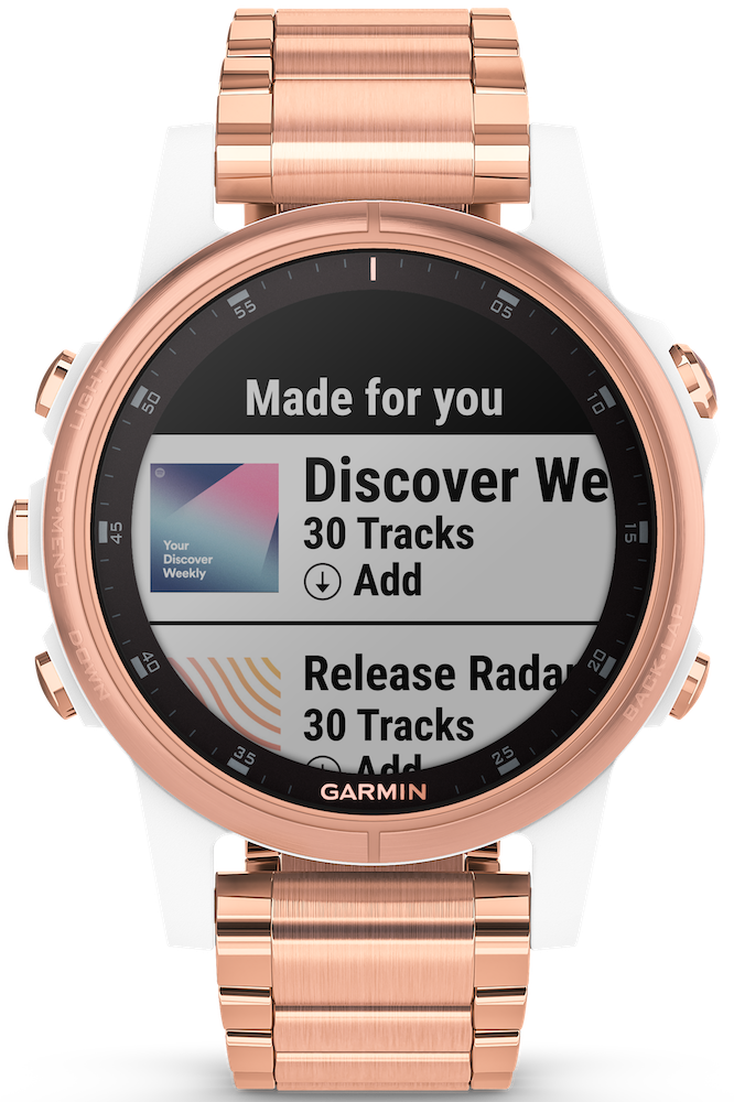 Garmin Watch Fenix 5S Plus Sapphire Rose Gold Band 010 01987 11 W Hamond Luxury Watches