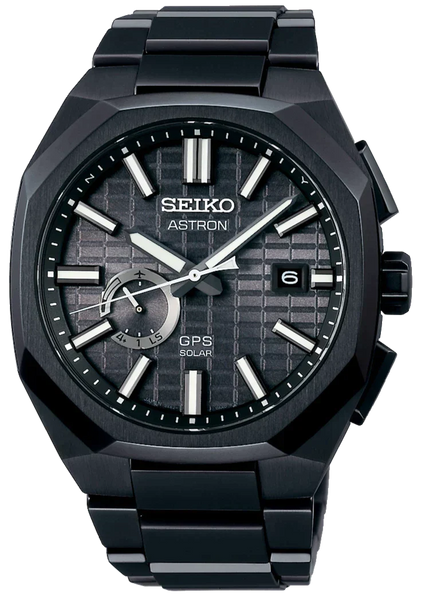SEIKO ASTRON クロノグラフ ブラック SEIKO WATCH ASTRON NEXTER 'NIGHT BLACK' 5X GPS SOLAR CHRNOGRAPH