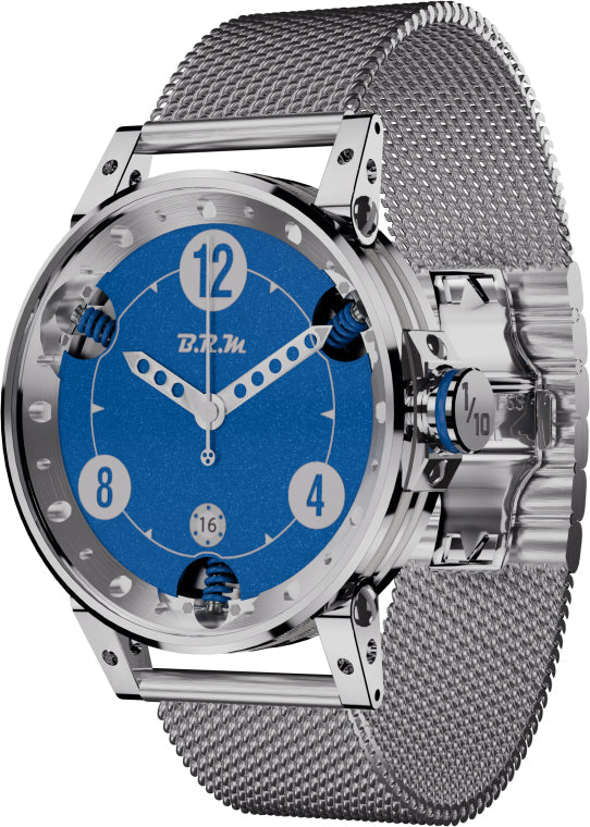 Stainless Steel Brm Orologi V12-44 V-12 Chronograph 44 Mm Full-Set