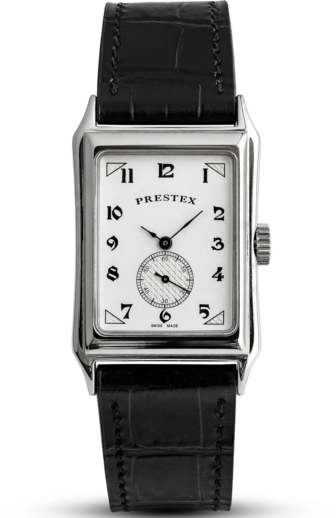 Duckworth Prestex Parker White Black Leather Watch D813-02-A | W Hamond ...