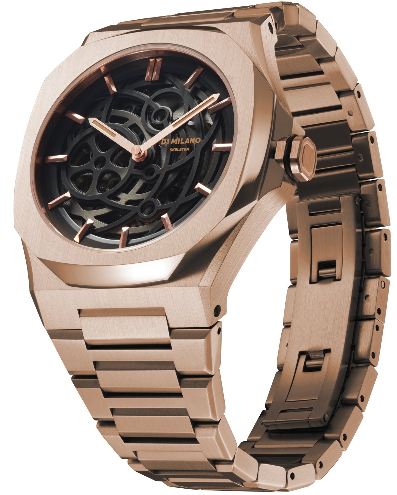 D1 Milano Skeleton Rose Gold Watch SKBJ12 | W Hamond Luxury Watches