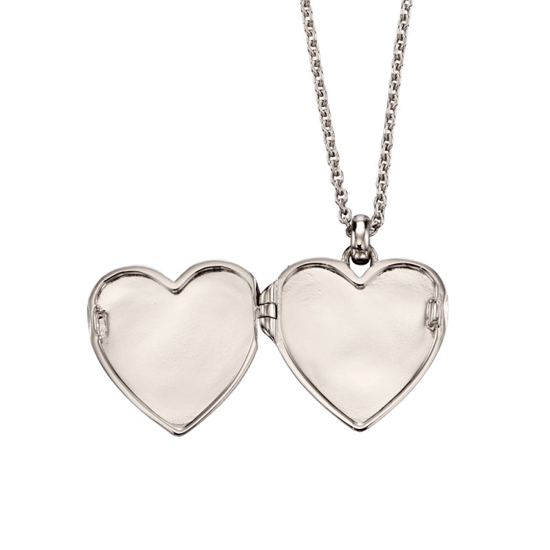 Sterling Silver Heart Argos Ladies Silver Lockets Little Girls - Main Image