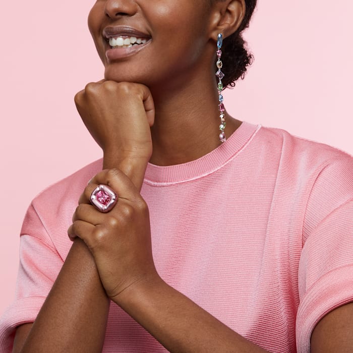 Swarovski Dulcis Pink Cocktail Ring D 5601579 | W Hamond Fine