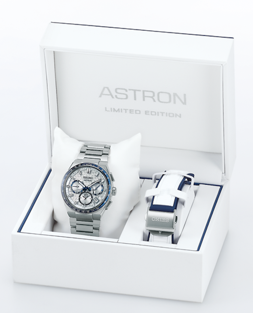 Seiko Astron Watch GPS Solar 5X Dual Time Galactic Blue Limited