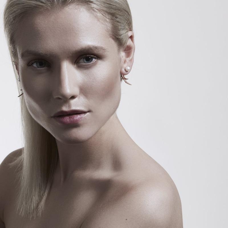 Shaun Leane 18ct Rose Gold Plated Vermeil Silver White Hooked