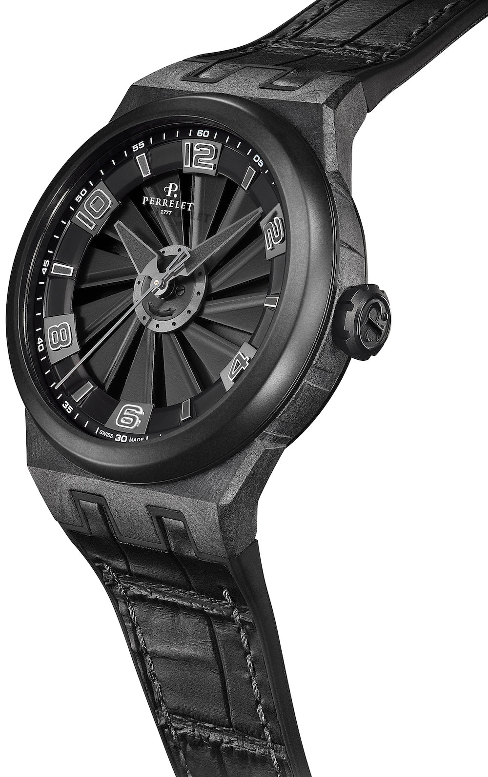 Perrelet Turbine Carbon Black Edition Watch A4065/1 | W Hamond