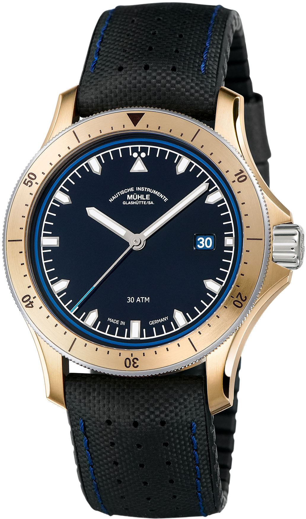 Mühle Glashütte Seebataillon GMT M1-28-62-KB - Exquisite Timepieces
