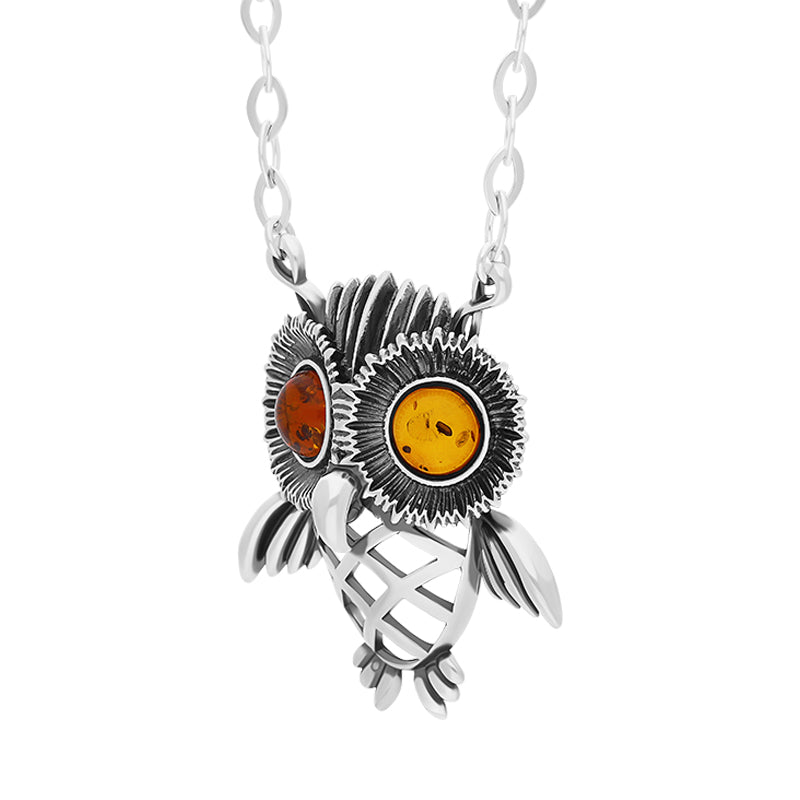 Amber owl deals necklace