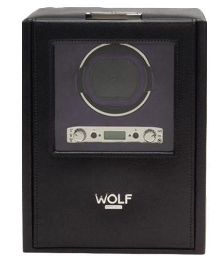 WOLF Watch Winder Blake Single And Storage Black Pebble 460628 W