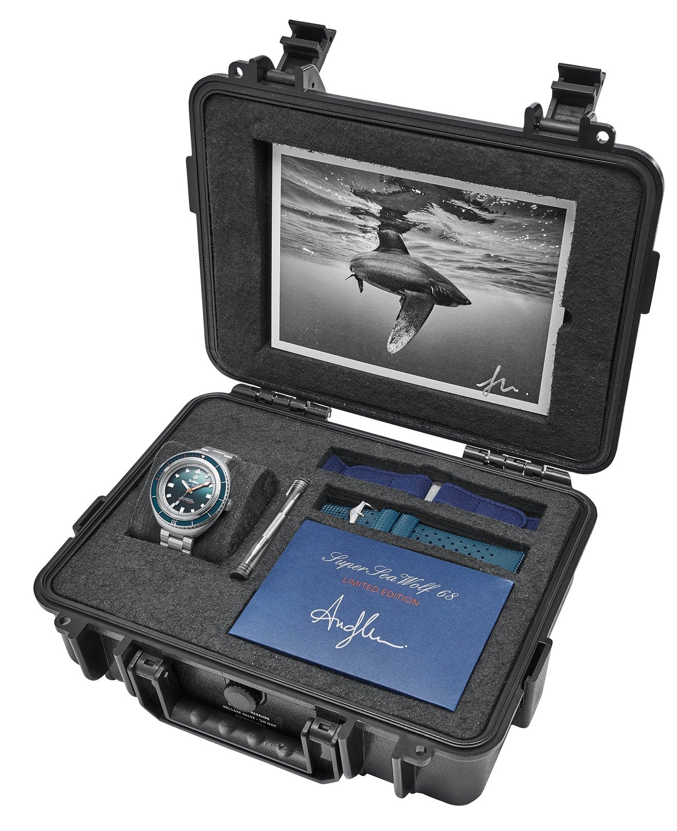 スクイッドマニア エヴォ 麗 802 Venus LM 限定カラー　美品 Zodiac Watch Super Sea Wolf 68 Andy Mann Limited Edition ZO9508